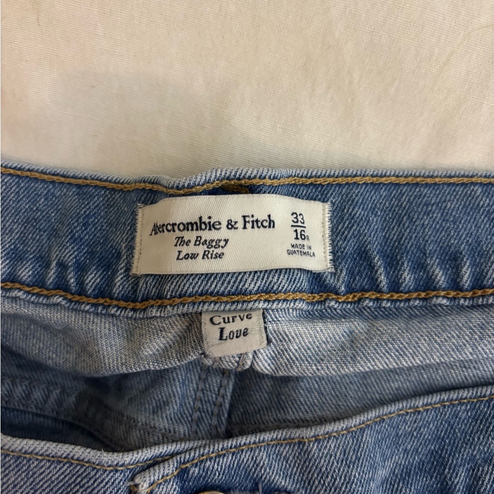Abercrombie & Fitch Light Blue Boyfriend Jeans - Picture 2 of 2